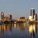 Downtown Orlando by night