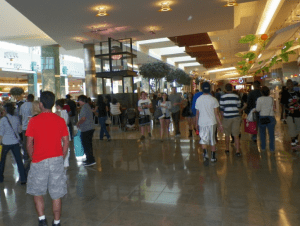 Shoppers at Mall of Millennia