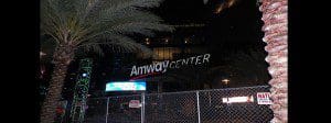 Orlando City fence erected outside Amway Center on West Church Street for NBA All Star game, February 2012 (Photo: WONO)