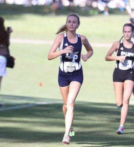 Amber Johnson cruises toward the finish line (Photo: DP)
