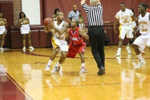 Paul Scotland runs the offense for B-CU Saturday.  Karsceal Turner-WONO 