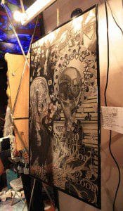 Miranda Kelley's artwork. February 7, 2013. (Photo: Racquel Cruz/WONO)