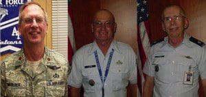 l-r: Major Matthew Medlock, Senior Master Sergeant Jeffrey Lewis and Lt. Colonel Stephen Sanger (Photo: OCPS)