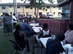 Parramore residents at Community Fish Fry, May 17, 2013 (Photo credit: M. Cantone/WONO)