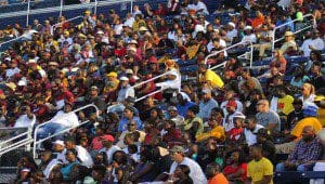 B-CU fans filled the visitors side of Panther stadium (Photo credit: K. Turner/WONO)