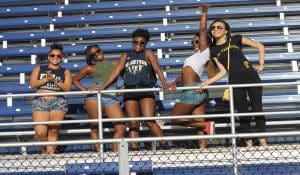 These Panther fans dug the "I Got NEXT" columnist. (Photo: K. Turner)