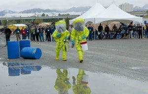 Emergency responders conduct training exercise (File photo)