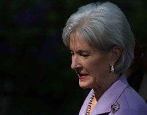 Health and Human Services Secretary Kathleen Sebelius 