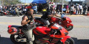 Members if the Trigger Clickers MC showed love in the middle of the road. (Photo credit: WONO)