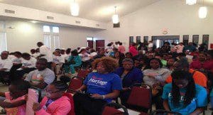 A section of the audience at the Orange County Commission District 6 Candidate Forum, at Mt. Pleasant Baptiste Church, Orlando, March 27, 2014. (Photo: WONO)