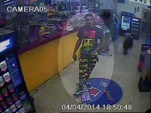 Video surveillance of suspect # 2