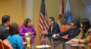 Orange County Mayor Teresa Jacobs hosts delegation from  Universidad Autonoma de Occidente (UAO) in Cali, Colombia. (Photo: Orange County government)