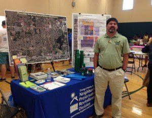File Photo: Executive Director PHNID, Jerry Presley discusses planned improvements to the Pine Hills area, August 16, 2014. (Photo: WONO)