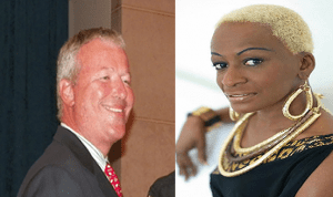 Orlando Mayor Buddy Dyer and District 5 Commissioner Regina Hill 