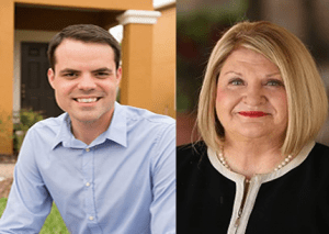 Reps. Joe Saunders (l) and Linda Stewart (r)