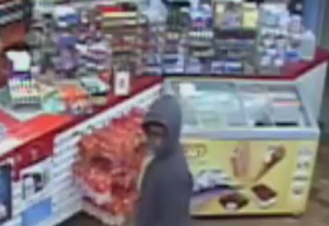 Video still of suspect Whittaker during Citgo 
