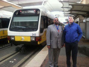 Paul Curtis, Curtoom Companies and L. Brian Ehrler, Burns Group, Engineering Consultants for Project Management Oversight Support Services to Federal Transit Administration High Speed Rail Program modernization.