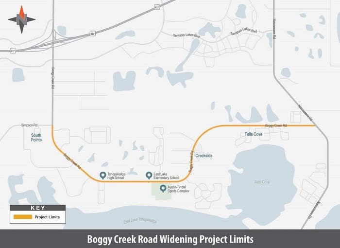Boggy Creek Road project