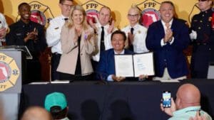 Governor DeSantis Florida firefighters