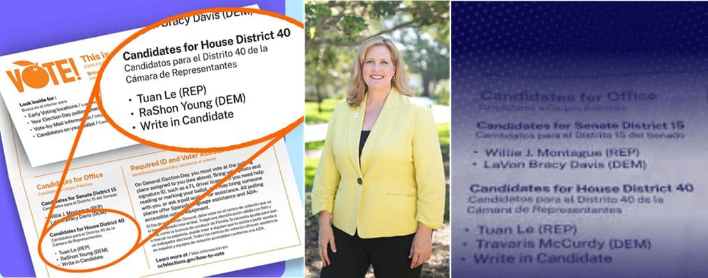 Orange County Supervisor Elections Karen Castor Dentel error