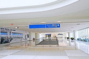MCO Terminal C pedestrian bridge Orlando International Airport