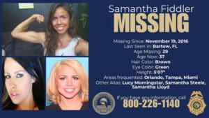 Samantha Fiddler Florida missing