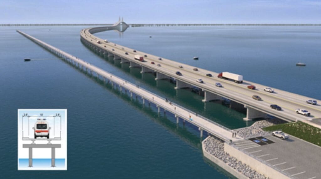 Florida Sunshine Skyway fishing piers