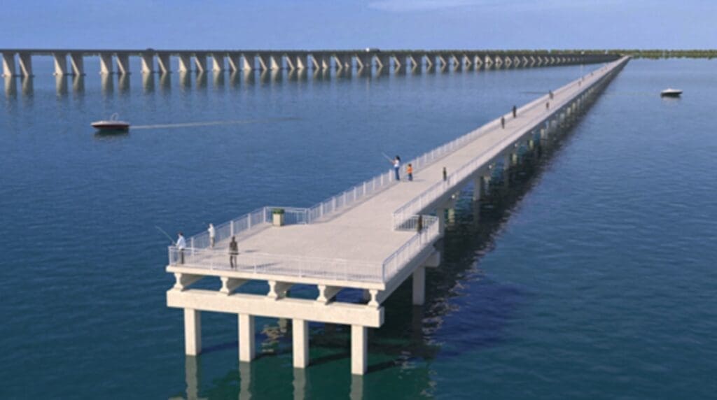 Florida Sunshine Skyway fishing piers